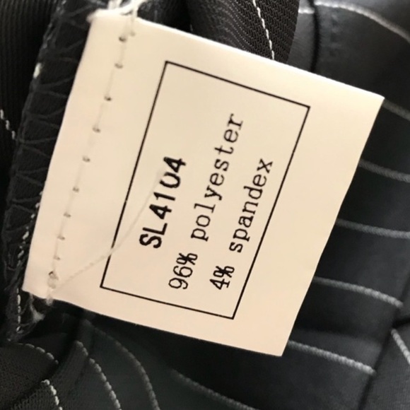 TOV Striped High Waisted Pants, Grey, Size 42, EUC - Picture 8 of 11